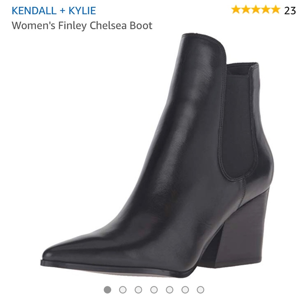 Kendall + Kylie Finley Chelsea Boot, Black 6.5